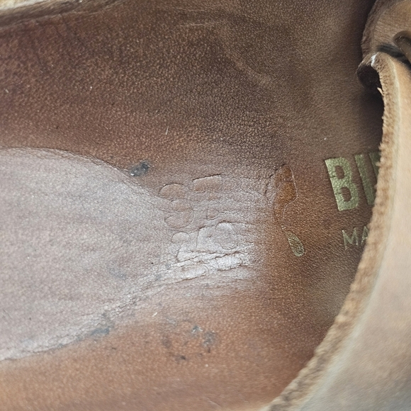 Birkenstock Arizona Big Buckle Sandals Cognac Leather Size 37 US 6 6.5 - Picture 5 of 11